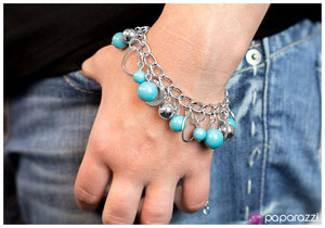Paparazzi "Listen To Your Heart" Blue Bracelet Paparazzi Jewelry