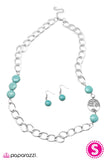 Paparazzi "Little Big Town" Blue Necklace & Earring Set Paparazzi Jewelry