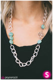 Paparazzi "Little Big Town" Blue Necklace & Earring Set Paparazzi Jewelry