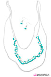 Paparazzi "Little By Little - Blue" necklace Paparazzi Jewelry