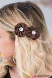 Paparazzi "Little Darlings - Brown" hair clip Paparazzi Jewelry