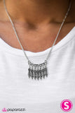 Paparazzi "Little Oasis" Silver Necklace & Earring Set Paparazzi Jewelry