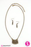 Paparazzi "Little Oasis - Brass" necklace Paparazzi Jewelry
