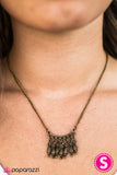 Paparazzi "Little Oasis - Brass" necklace Paparazzi Jewelry
