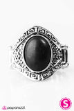 Paparazzi VINTAGE VAULT REPO "Little Ol Cowgirl" Black Ring Paparazzi Jewelry