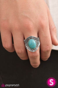 Paparazzi "Little Ol Cowgirl" Blue 069XX Ring Paparazzi Jewelry