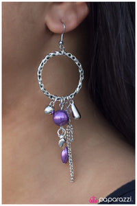 Paparazzi "Little Things Mean A Lot" Purple Earrings Paparazzi Jewelry