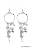 Paparazzi "Little Things Mean A Lot" White Earrings Paparazzi Jewelry