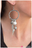 Paparazzi "Little Things Mean A Lot" White Earrings Paparazzi Jewelry