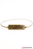 Paparazzi "Live Fearlessly" Brass Bracelet Paparazzi Jewelry