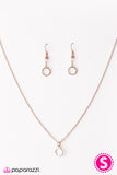 Paparazzi "Live Simply" Rose Gold Necklace & Earring Set Paparazzi Jewelry