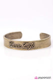 Paparazzi "Live To The Fullest - Brass" bracelet Paparazzi Jewelry