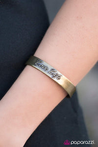 Paparazzi "Live To The Fullest - Brass" bracelet Paparazzi Jewelry