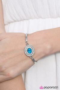 Paparazzi "Living Large" Blue Bracelet Paparazzi Jewelry