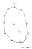 Paparazzi "Living The Charmed Life - Silver" necklace Paparazzi Jewelry