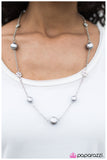 Paparazzi "Living The Charmed Life - Silver" necklace Paparazzi Jewelry
