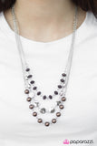 Paparazzi "Living The Glamorous Life" Brown Necklace & Earring Set Paparazzi Jewelry