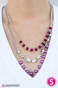 Paparazzi "Living The Glamorous Life" Pink Necklace & Earring Set Paparazzi Jewelry