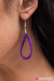 Paparazzi "Living The GLEAM" Purple Necklace & Earring Set Paparazzi Jewelry