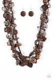 Paparazzi "Living The Tropical Life - Brown" necklace Paparazzi Jewelry