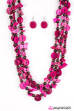 Paparazzi "Living The Tropical Life - Pink" necklace Paparazzi Jewelry