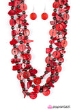 Paparazzi "Living The Tropical Life - Red" necklace Paparazzi Jewelry