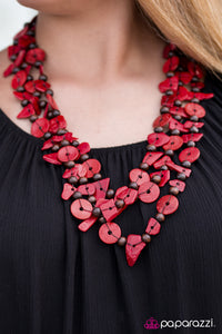 Paparazzi "Living The Tropical Life - Red" necklace Paparazzi Jewelry