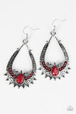 Paparazzi "Living The WILDLIFE" Red Earrings Paparazzi Jewelry