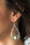 Paparazzi "Living The WILDLIFE" Yellow Earrings Paparazzi Jewelry