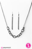 Paparazzi "Lo and Be-BOLD! - Black" necklace Paparazzi Jewelry