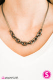 Paparazzi "Lo and Be-BOLD! - Brass" necklace Paparazzi Jewelry