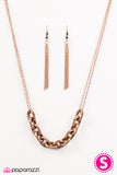 Paparazzi "Lo and Be-BOLD! - Copper" necklace Paparazzi Jewelry