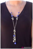 Paparazzi "Locked In" Blue Necklace & Earring Set Paparazzi Jewelry