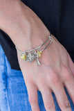 Paparazzi "Locked On" Yellow Bracelet Paparazzi Jewelry