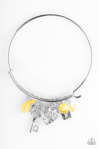 Paparazzi "Locked On" Yellow Bracelet Paparazzi Jewelry