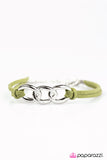 Paparazzi "Lock It Down" Green Bracelet Paparazzi Jewelry