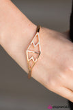 Paparazzi "Lone Peak - Gold" bracelet Paparazzi Jewelry