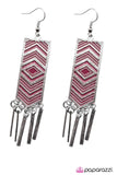 Paparazzi "Lone Star - Pink" earring Paparazzi Jewelry