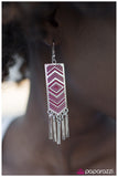 Paparazzi "Lone Star - Pink" earring Paparazzi Jewelry