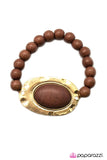 Paparazzi "Lone Wolf" Brown Bracelet Paparazzi Jewelry