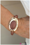 Paparazzi "Lone Wolf" Brown Bracelet Paparazzi Jewelry