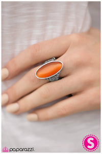 Paparazzi "Look At Her GLOW! - Orange" ring Paparazzi Jewelry