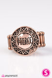 Paparazzi "Lookin Fierce - Copper" ring Paparazzi Jewelry