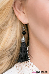 Paparazzi "Looking For Adventure" Black Earrings Paparazzi Jewelry