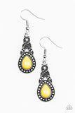 Paparazzi "Looking Suave - Yellow" earring Paparazzi Jewelry