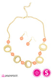 Paparazzi "Looking the Part" Gold Necklace & Earring Set Paparazzi Jewelry