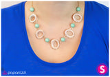 Paparazzi "Looking the Part" Green Necklace & Earring Set Paparazzi Jewelry