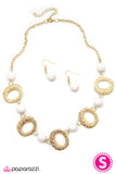 Paparazzi "Looking the Part" White Necklace & Earring Set Paparazzi Jewelry