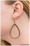 Paparazzi "Look Out Below! - Brass" necklace Paparazzi Jewelry