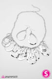 Paparazzi "Look Out Below! - Silver" necklace Paparazzi Jewelry